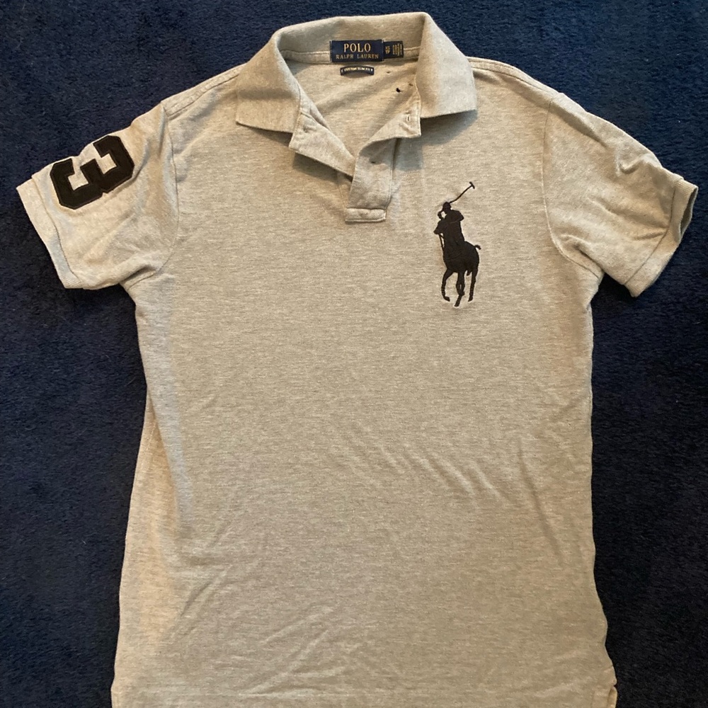 Gray Polo Ralph Lauren Shirt